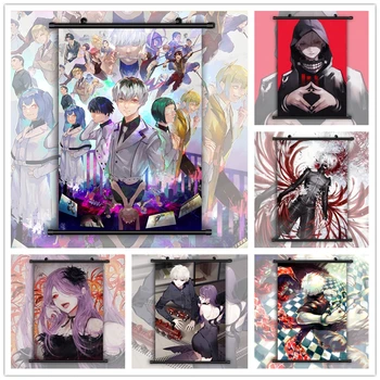 

Tokyo Ghoul Kamishiro Rize Kaneki Ken HD Print Wall Poster Scroll