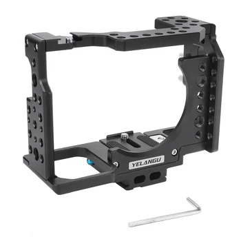 

YELANGU CA7-B Aluminium Alloy Camera Cage Extension Frame with Cold Shoe Mount for Sony A7 series A7/A72/A73/A7S2/A7R3/A7R2