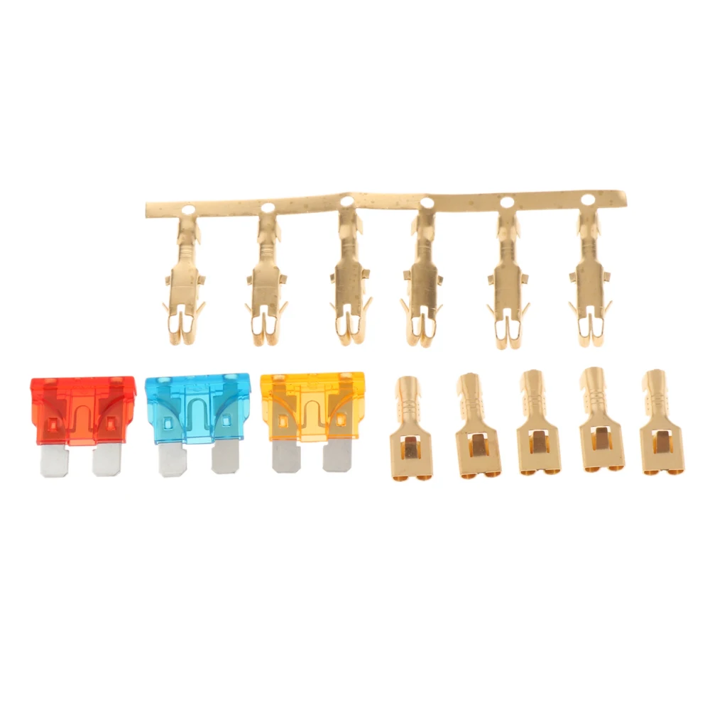 Automotive Marine RV Boat Fuse Relay Holder 4-Slot Relay Box 1 3 Fuses Automotive Fuse Box Holder Socket