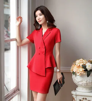 

2019 Summer Occupation Pack Female Short Sleeve Suit Suit Temperament Small Suit Beauty Teachers' College