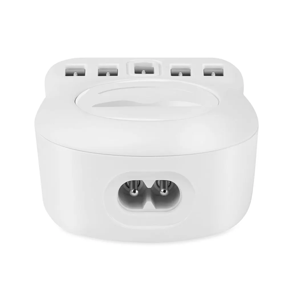 Многопортовое 5USB зарядное устройство для мобильного телефона 3.1A электрическая розетка Умная автоматическая с соответствующим зарядным устройством адаптер для iPhone