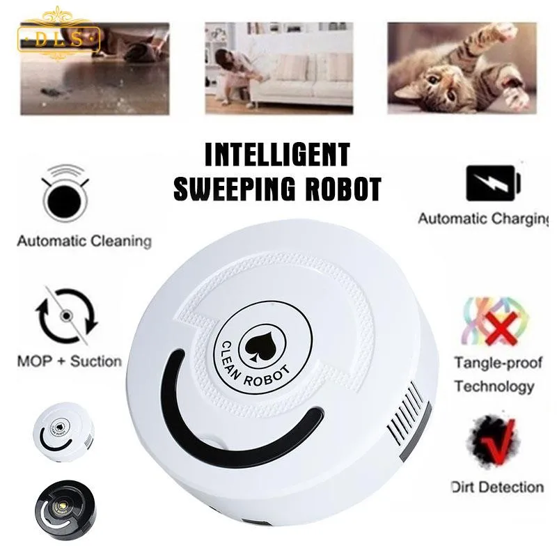 

[LOWE STPRICE] DEL Universal Auto Cleaning Robot Auto Sweeping Robot Dust Rechargeable