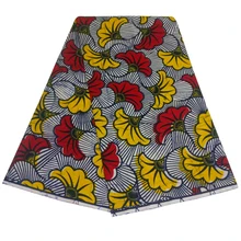 Высокое качество африканская ткань Базен Воск Принт ткань Анкара ткань хлопок Дамаск Африканский Базен ткань для платья 6 ярдов