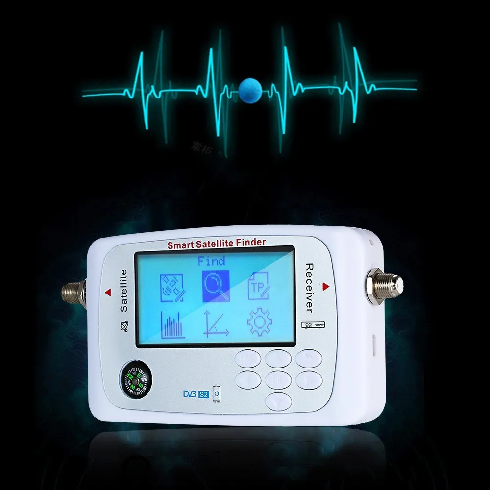 Цифровой спутниковый искатель счетчик спутникового сигнала цифровой с ЖК