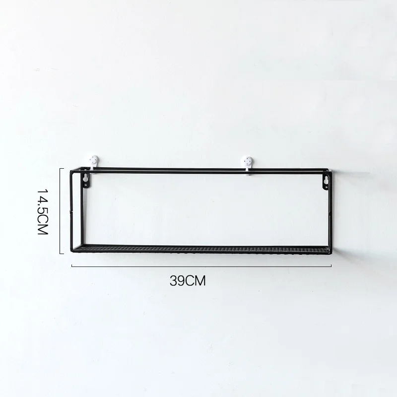 Скандинавское Кованое железо настенная вешалка для хранения пластин INS стиль полка декоративная перегородка креативное ТВ украшение на стену Органайзер - Цвет: 9