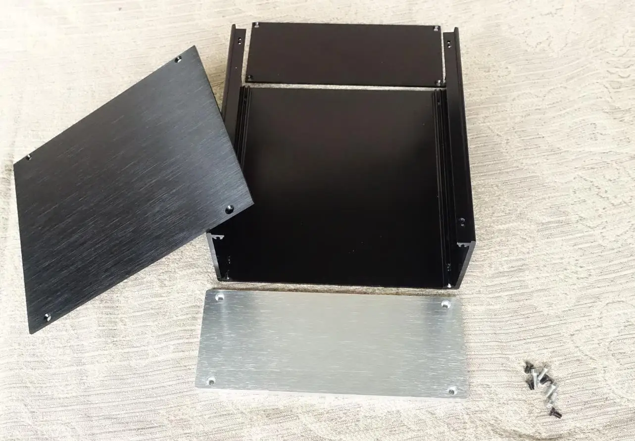 Chasis amplificador de aluminio completo, HIFI AMP B2209, estuche de auriculares, 215,9x90 x 228mm