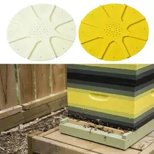 12 шт. круглый пчелиный улей коробка входные ворота диск пластиковый пчелиное гнездо двери соты входные ворота оборудование для пчеловодства