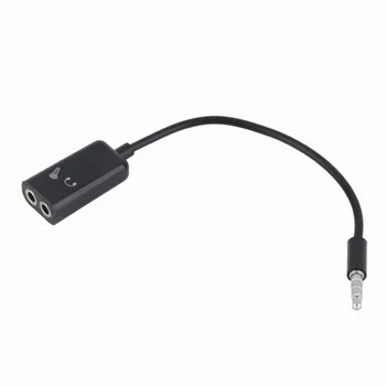 

2018 Newest 1Pcs 3.5mm Headphone Microphone Stereo Audio Splitter Adapter Cable free shipping
