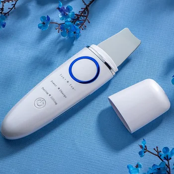 

Blue Ultrasonic Scraper Shovel Skin Purifier Clean Pores Exfoliating Shovel Face Machine Skin Scrubber Care Beauty Instrument