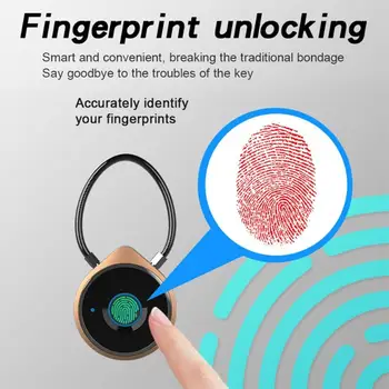

S9 Bluetooth Fingerprint Password Safety Padlock Intelligent Home Door Anti-Theft Lock APP Remote Management Unlocking