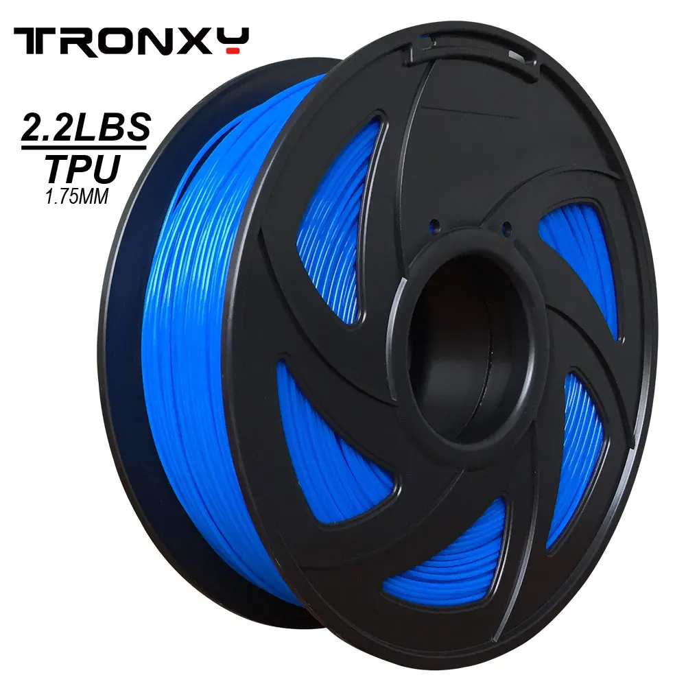 Набор волокон из термополиуретана TRONXY для 3d принтера, 1,75 мм, гибкий Цвет на выбор, 1 кг/рулон, резиновые расходные материалы, набор материалов для 3d принтера