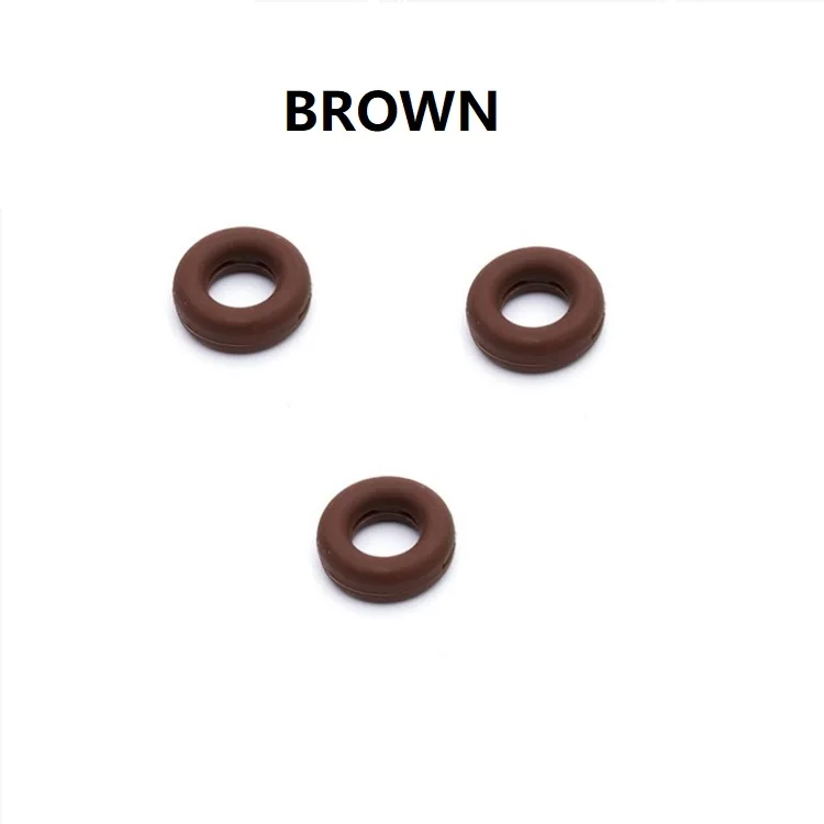 brown Очки Силиконовые Нескользящие наушники силиконовые кольца противоскользящие кольца конфетные цветные наушники Заушник цветные очки аксессуары - Цвет: brown