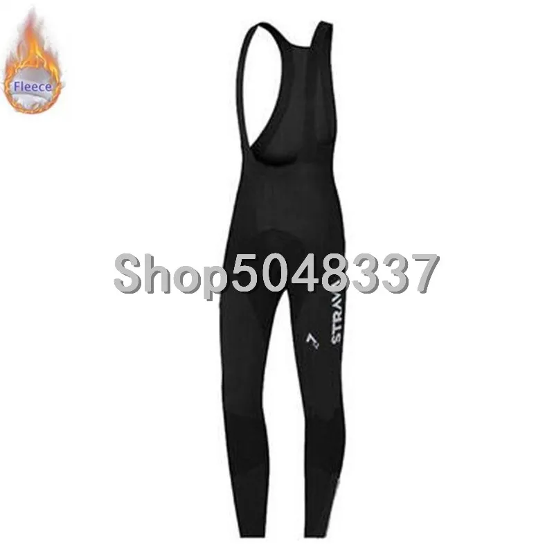 

New 2019 STRAVA Pro Team winter Cycling Bib pants With high density Pad winter thermal fleece fabric cycling tights PANTS