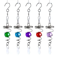 Nordic Wind Chimes Glass Ball Northern European Style Wind Chimes Rotary Red Hanging Decorations Birthday Gifts Garden Decor