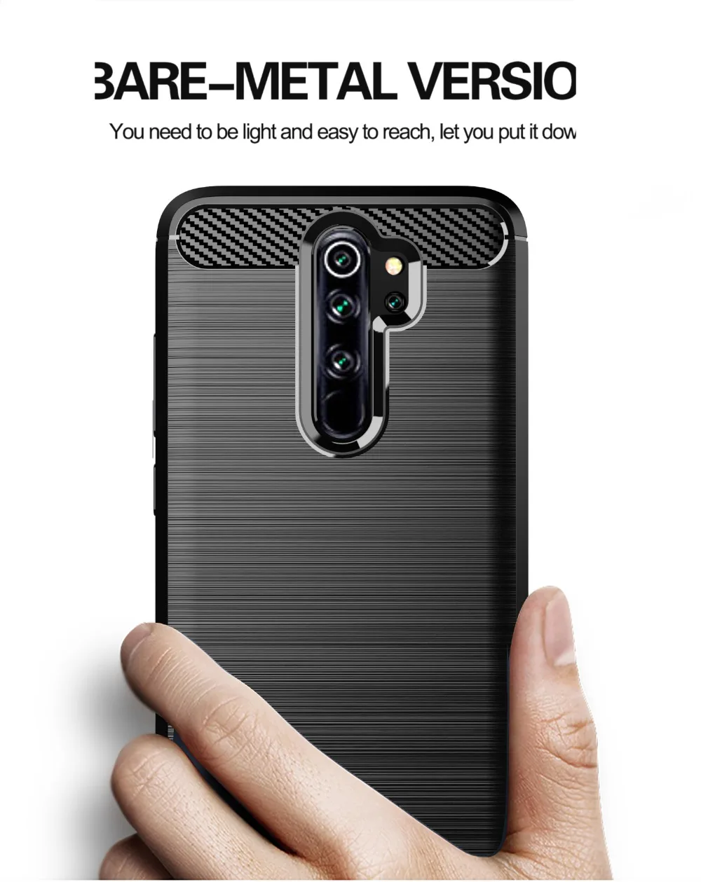 ТПУ чехол для Redmi Note 8 Pro чехол противоударный бампер из углеродного волокна Мягкий чехол для Xiaomi Redmi Note 8 Pro Global Чехол Броня