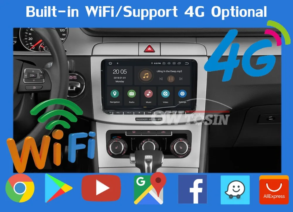 " Android 9,0 PX6 4 Гб+ 64 ГБ Автомобильный DVD gps радио плеер для VW Passat CC Polo GOLF 5 6 блок EOS T5 Sharan Jetta Tiguan Seat Altea