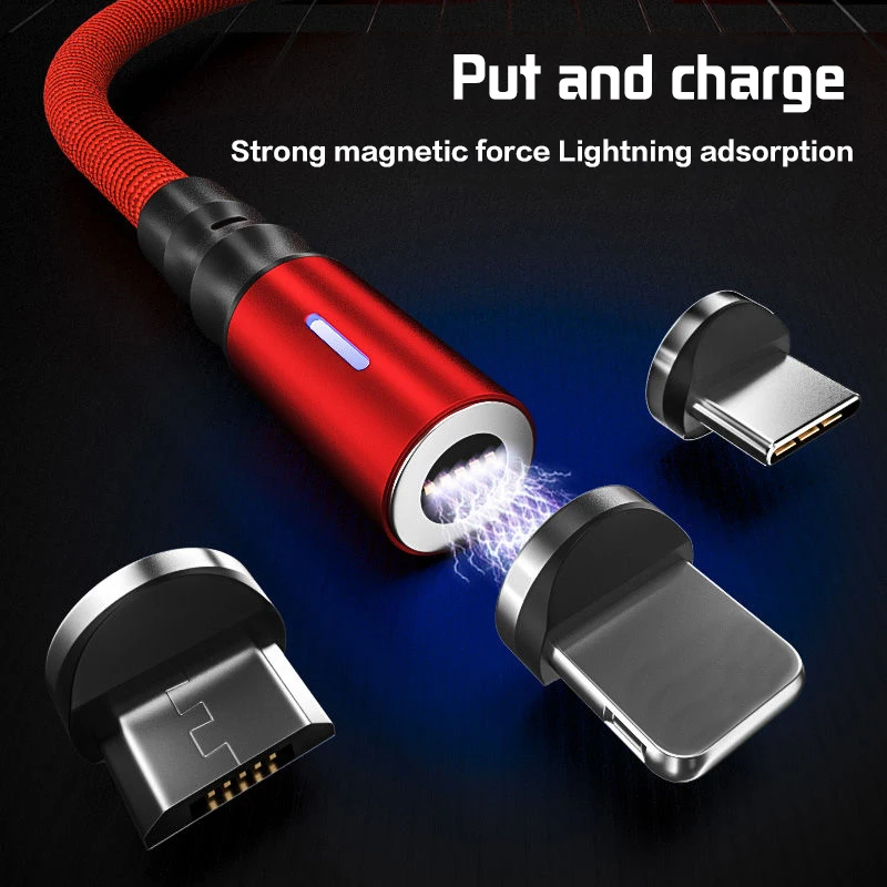 3а магнитное зарядное устройство Micro Usb кабель для iphone Usb type C адаптер быстрой зарядки Магнитный провод зарядного устройства для samsung Xiaomi шнур