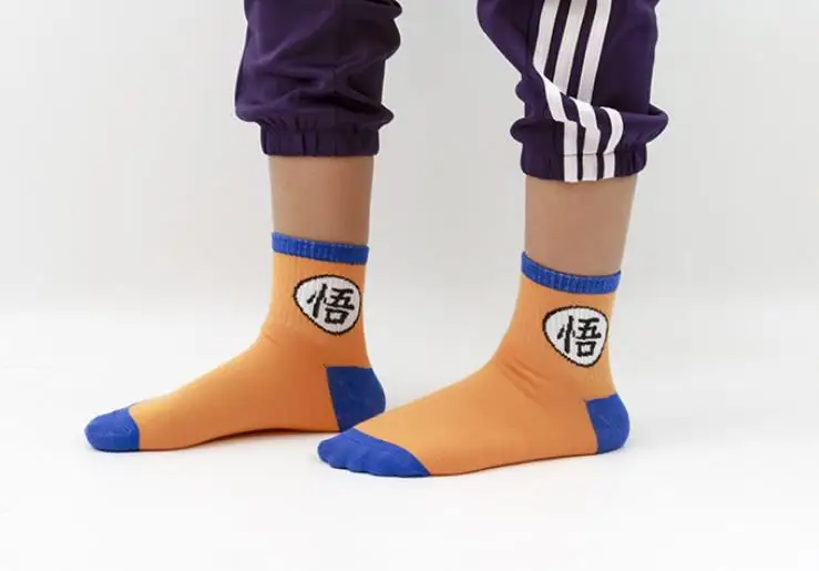 1 шт., новые носки с аниме «Dragon Ball Z», хлопковые носки унисекс для сына Гоку/Майина Буу, милые носки, Супер Saiyan, косплей, подарок, плюшевые игрушки