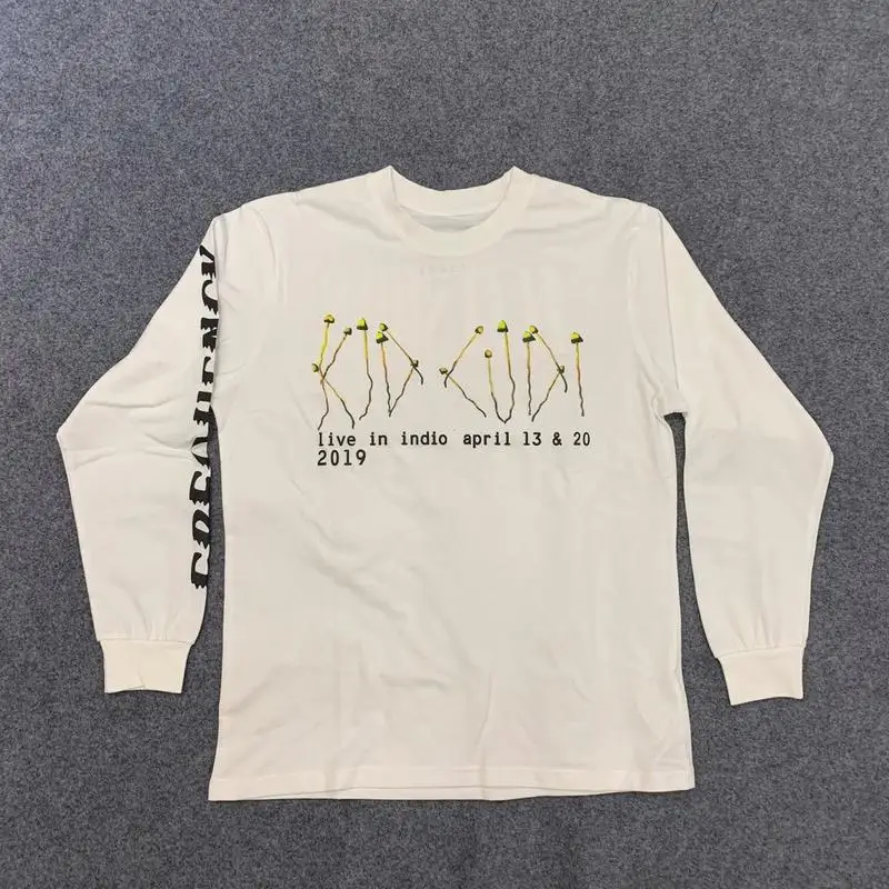 19SS CPFM XYZ иллюзии Tie Dye рубашка с длинным рукавом 1:1 версии kanye west футболки для мужчин