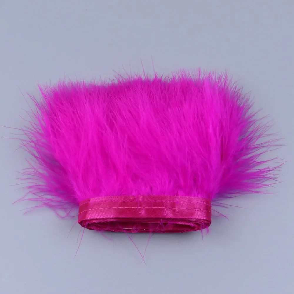 HB0401004 8-10cm rose marabou feather fringe 1