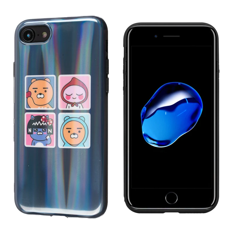 Алмазная текстура зеркальный чехол для телефона iphone 7 8 6s 6 plus Симпатичные из