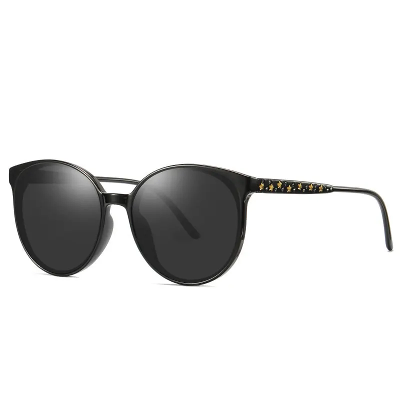 Кошачий глаз, солнцезащитные очки для женщин, Ретро стиль, градиентные очки, Ретро стиль, солнцезащитные очки, женские очки, модные, для вождения, для улицы, Oculos de sol, UV400 - Цвет линз: C3 BLACK