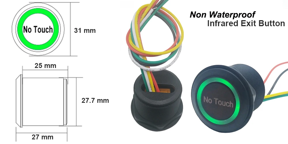 Новинка 2020, Бесконтактный ИК-Выключатель Двери, бесконтактная кнопка ...