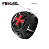 Men's Rings Black color Stainless Steel Red Armor Shield Knight Templar Crusader Cross Ring Punk Jewelry Drop Shipping ► Photo 3/5