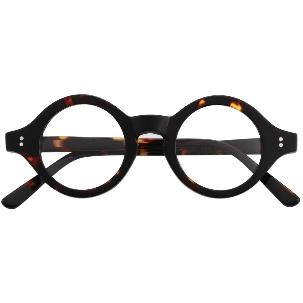 

Маленькая круглая оптическая оправа для очков ручной работы из ацетата Agstum, прозрачные линзы