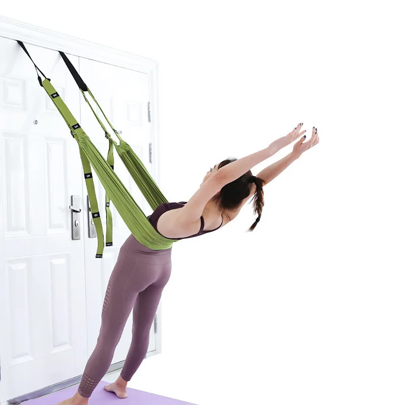 Women Aerial Yoga Hammock Pilates Anti-Gravity Swing Hammock Adult Hanging Swing Door Adjustable Home Auxiliary Trainer