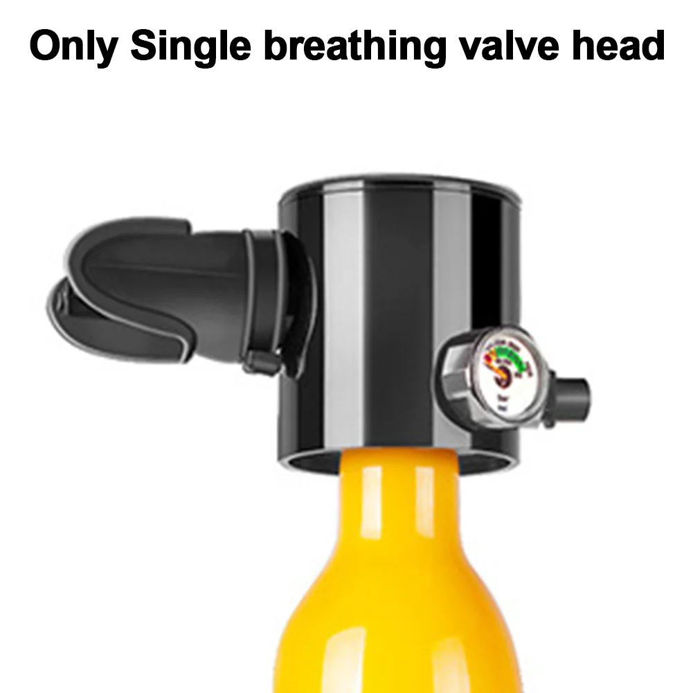 

Underwater Breathing Inflate Professional Equipment Easy Install Mini Snorkeling Oxygen Cylinder Valve Head With Pressure Gauge
