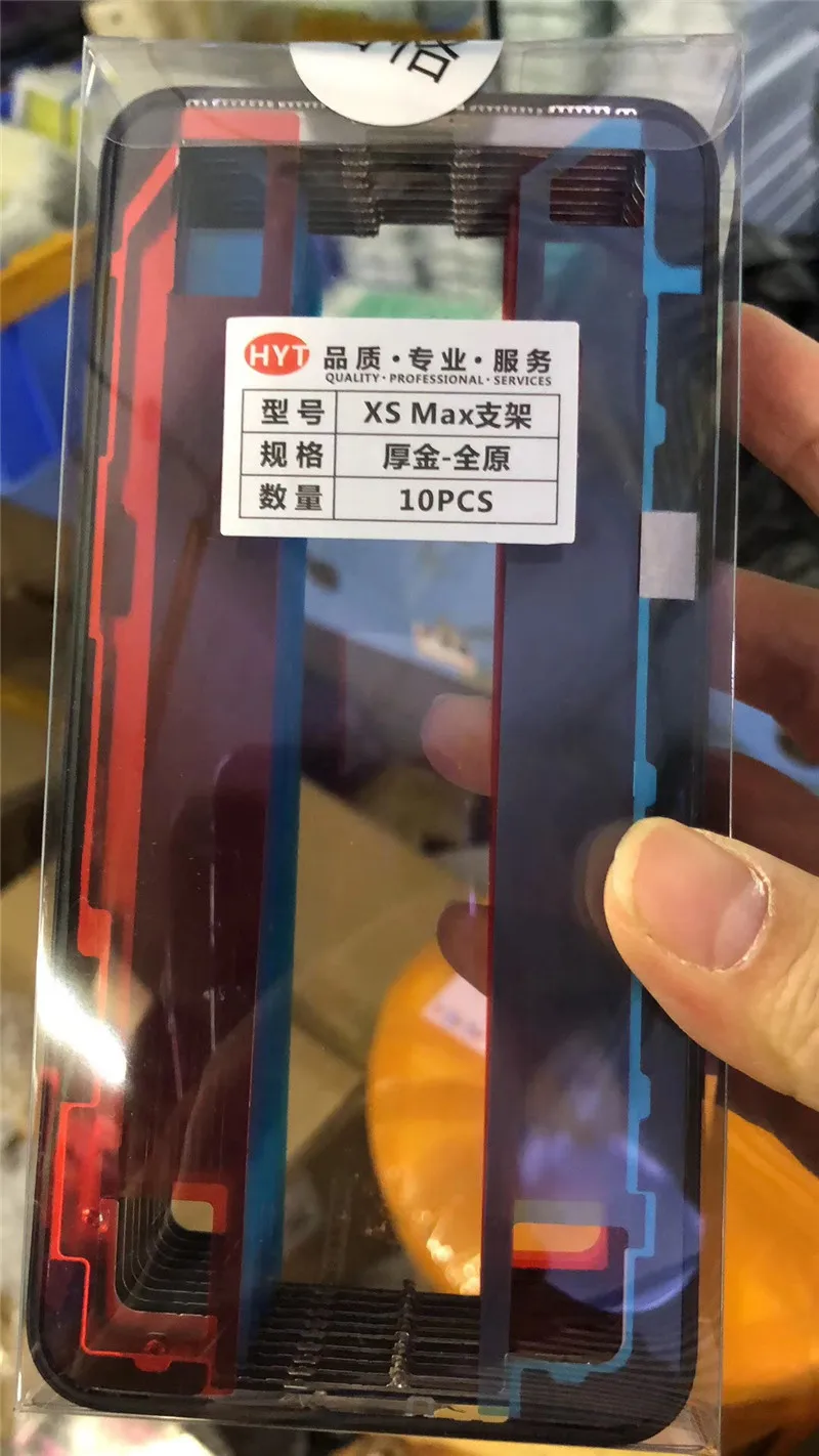 10 шт./лот, клейкая рамка wtih для iPhone 11 Pro Max X XS MAX 5,8/6,5 дюймов, сменная стеклянная рамка для ремонта ЖК-дисплея