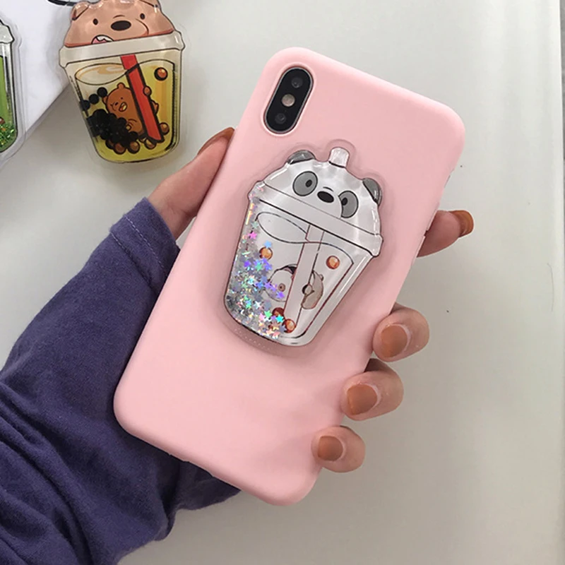 WhiteBear Pink Милый чехол для huawei Honor 5A LYO-L21 6A 6C 7A 7C 6X7X7 S 8 Lite 8S 8C 8X милый мягкий чехол из ТПУ с медведем - Цвет: WhiteBear Pink