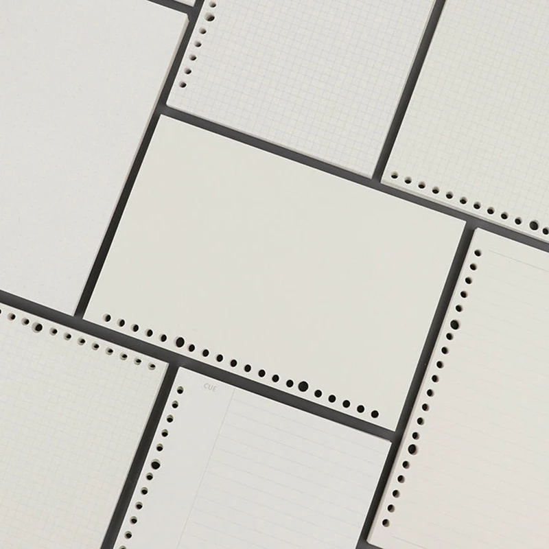 A5 Notebook Inner 20 Holes DOT Blank Grid Lined Page Paper Filler Refill Planer For Ring Binder Note Book Notepad Journal | Канцтовары