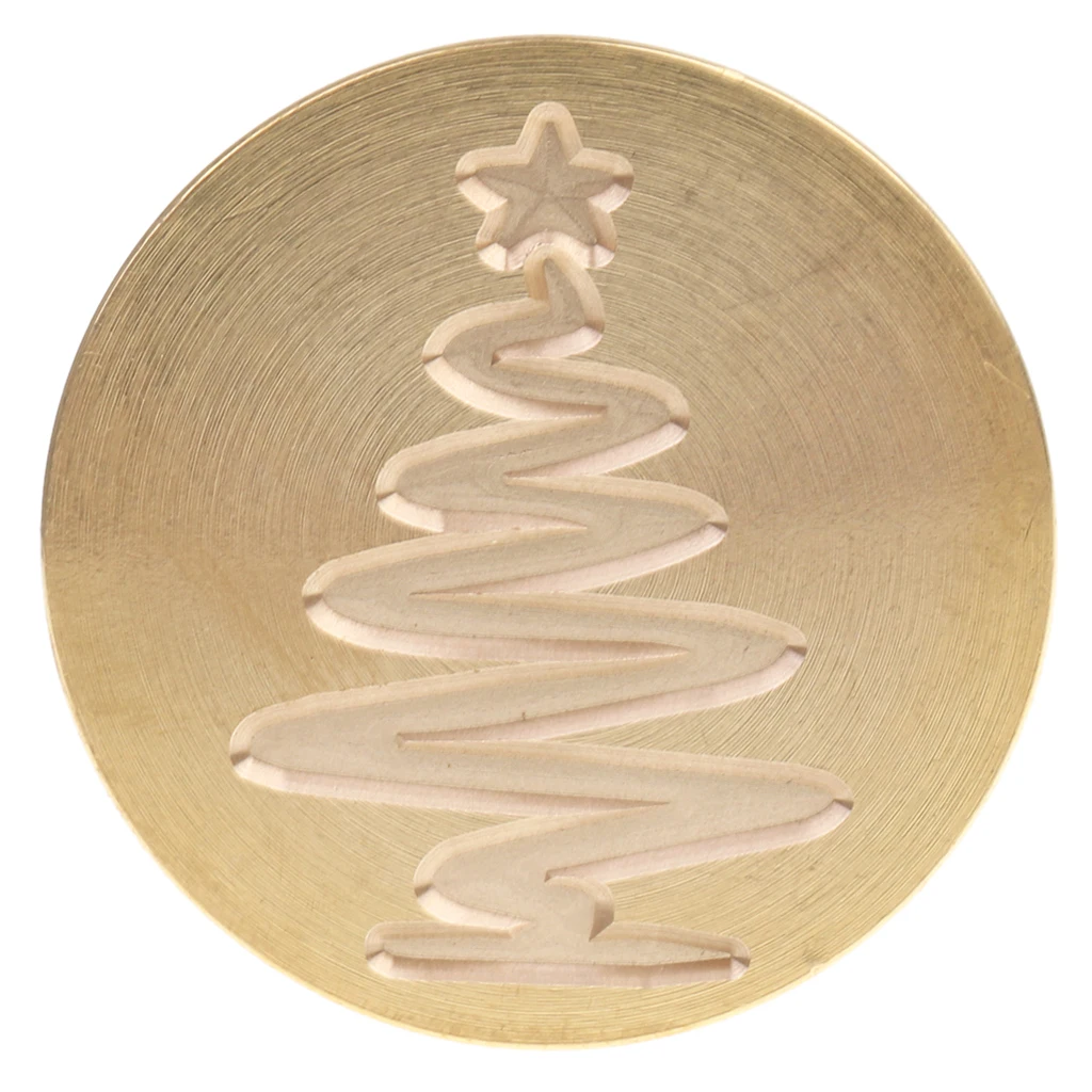 Retro Sealing Wax Xmas Tree Design for DIY Wedding Cards Picture Logo Xmas Gift #14 for Invitations Gift Wrapping Festival Cards
