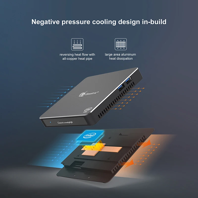 Beelink T45 Win10 Мини ПК Apollo Lake Pentium J4205 8G 128GB двухдиапазонный wifi Bluetooth 1000M LAN Настольный windows NUC Мини ПК