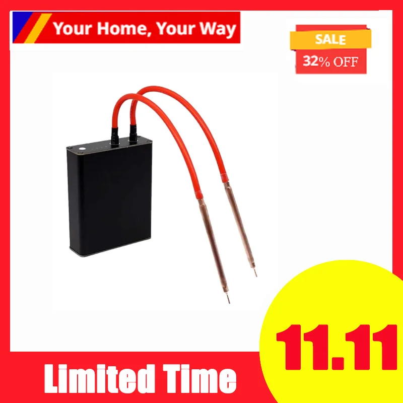 

Portable DIY Mini Spot Welding Machine with Quick-Release Pens and 2 Battery,with Outshell