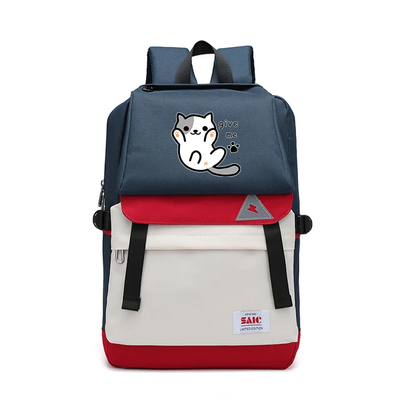 Neko Atsume, косплей, Оксфорд, школьная сумка на плечо, рюкзак для ноутбука, рюкзак для путешествий, повседневный рюкзак, подарок
