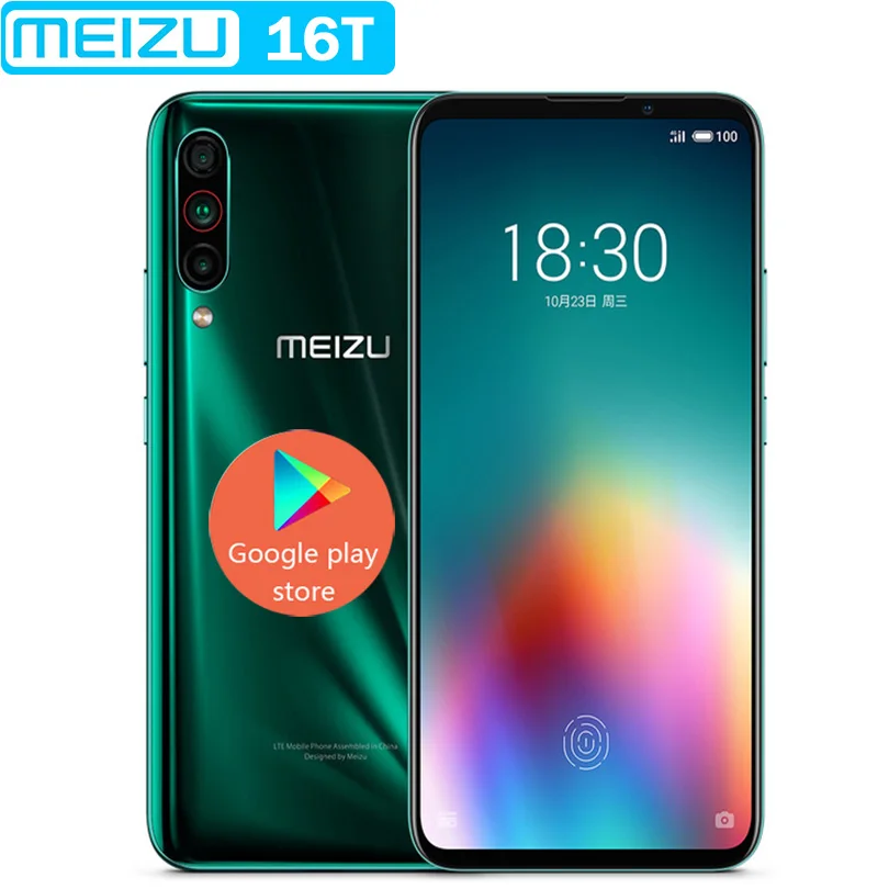 Новое поступление Meizu 16T VOLTE 4G LTE 6G/8G ram 128GB rom Snapdragon 855 Octa Core 6 5 &quotэкран 3 задняя камера
