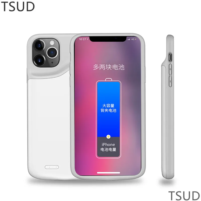 

6000mah high capacity soft silicon charger case for iphone 11 Pro Max external portable wireless charging for iphone 11 Pro 11