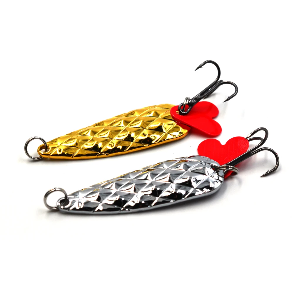 MNFT 10Pcs/Box Hard Metal Spinner Baits kit Bass Hooks Lures Bass Lures  with Box Gold Silver Sequins Spoon Lure Kit Set - AliExpress