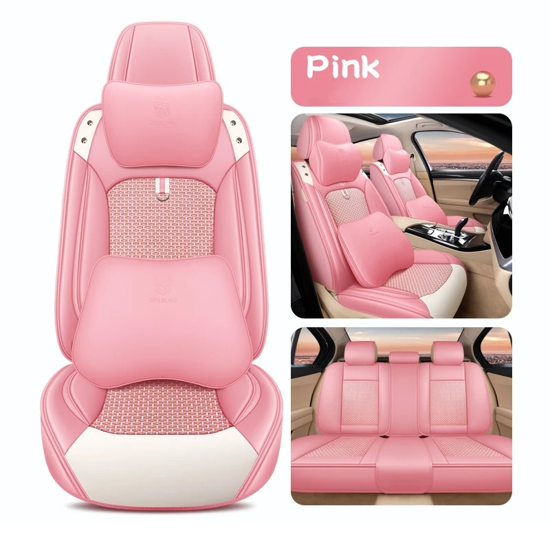 Car Seat Covers For Sedan SUV Durable Leather Universal Full Set Five