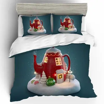 

Home Textiles Bedding Set Bedding Set High Christmas Cartoon Qualified Luxury Duvets and Linen 3D Nightmare Before Christmas