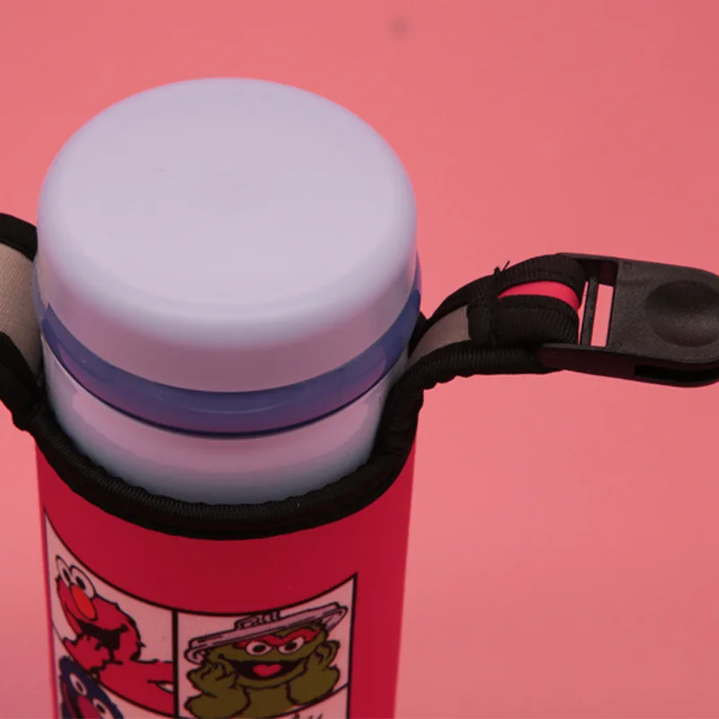 Diseny Mickey Mouse Messenger Strap Water Bottle Protective Cover Insulation Cup Cover Anti-scald Insulation Water Cup Bag