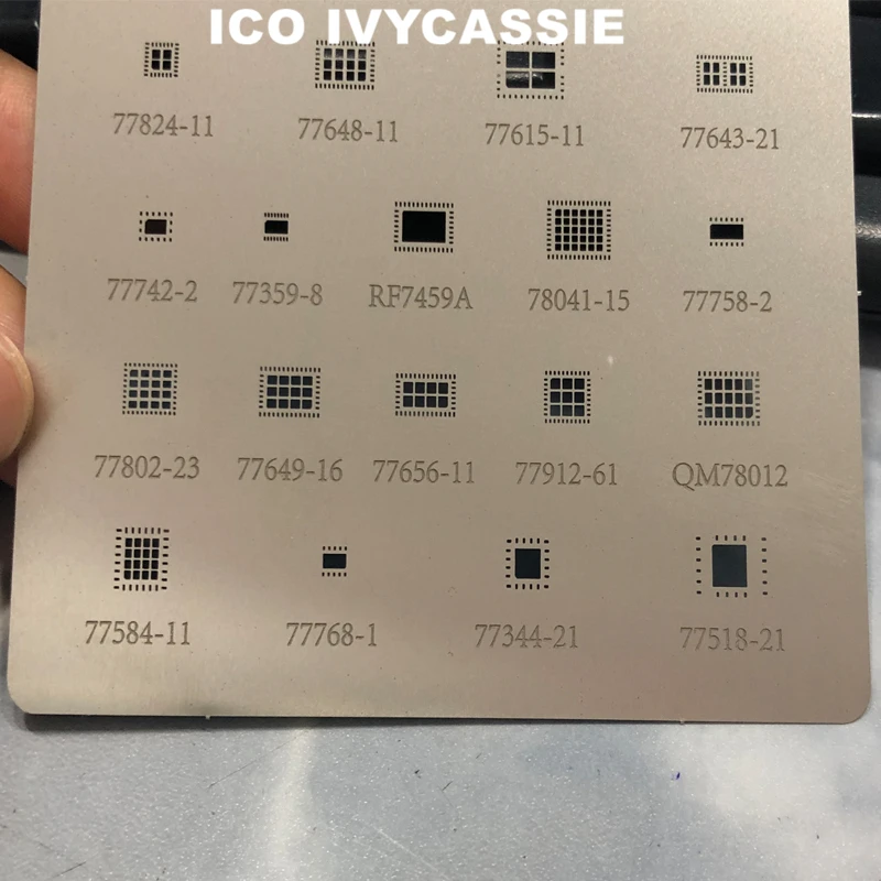 77824 77648 77643 7459 77656-11 78012 77584 77649 77912-61 RF7459A BGA Stencil Power Amplifier IC Reball Solder Tin Plant Net  美金1_副本