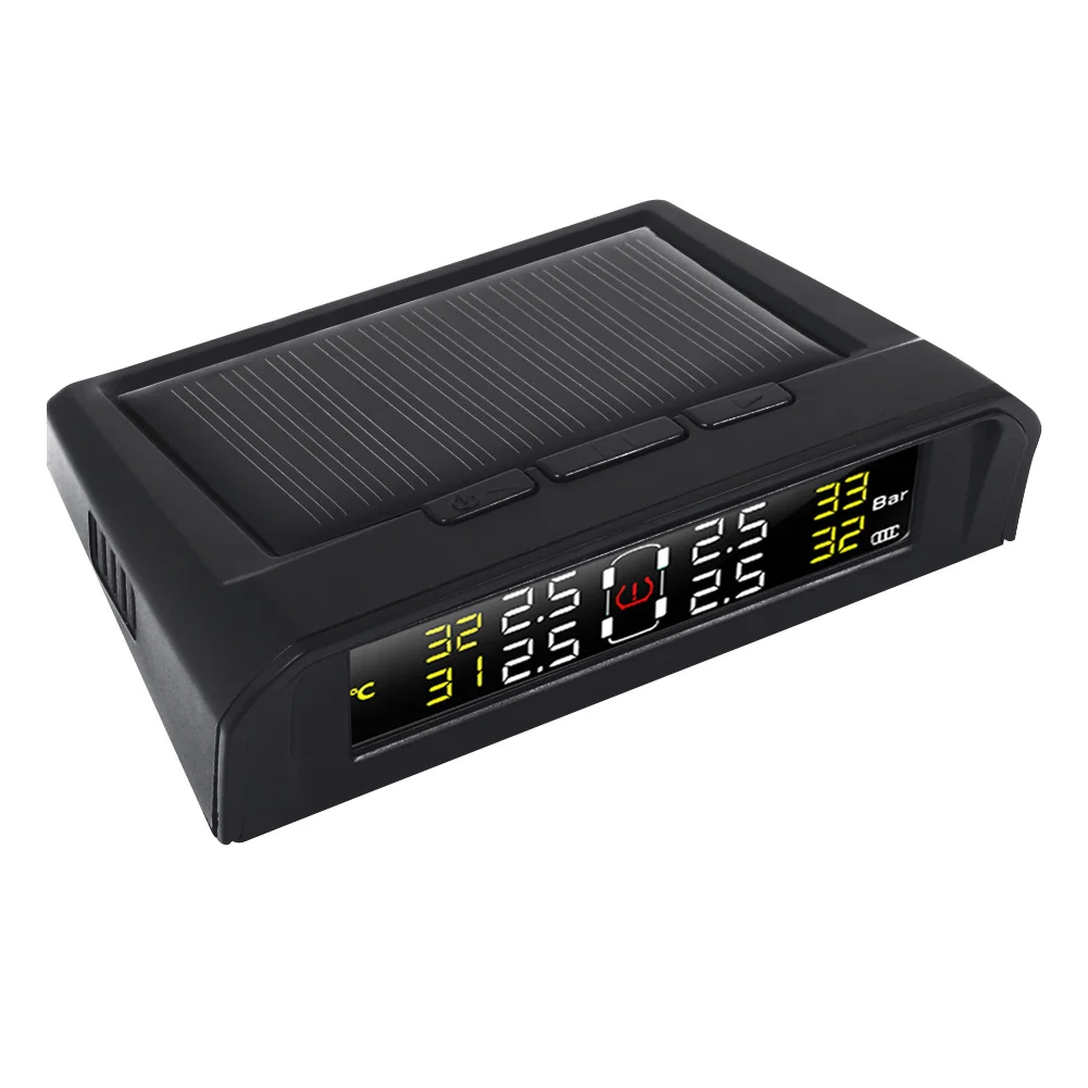Авто TPMS система контроля давления в шинах Универсальный Автомобильный TPMS внешний датчик цифровой USB солнечной энергии Smart