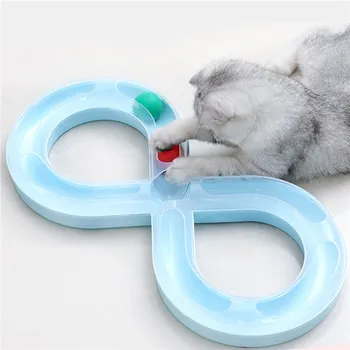

Aapet 1pc PP Pet Track Toy Interactive Ball Toy For Cat Kitten Intelligence Amusement Gane For Cat Kids Pet Training Accessories