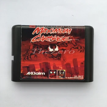 

Spider-Man and Venom - Maximum Carnage EU/JAP Shell for 16 bit Game Card for Genesis System for Sega Mega Drive