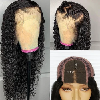 

JRX Water Wave Lace Closure Wigs 150% Density 8-26 Inch Curly Remy Human Hair Wigs Pre-plucked With Baby Hair For Black Women
