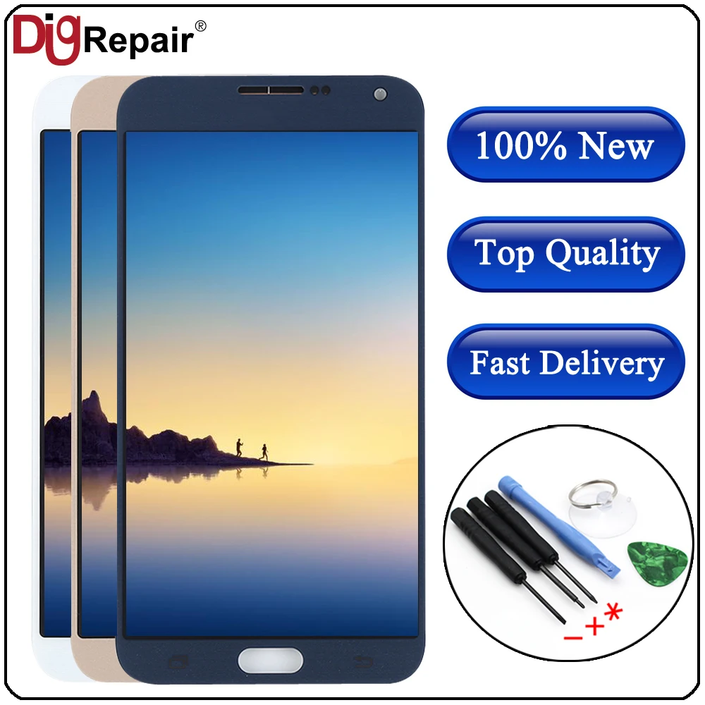 Для samsung Galaxy E7 дисплей E700 E700F E700M E700H ЖК-дисплей сенсорный экран дигитайзер дисплей для samsung e7 ЖК-экран E700